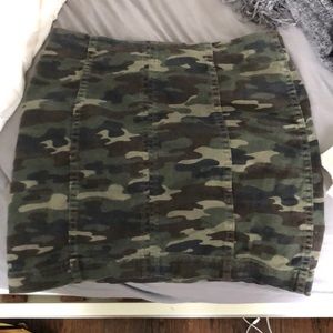 Camo free people skirt